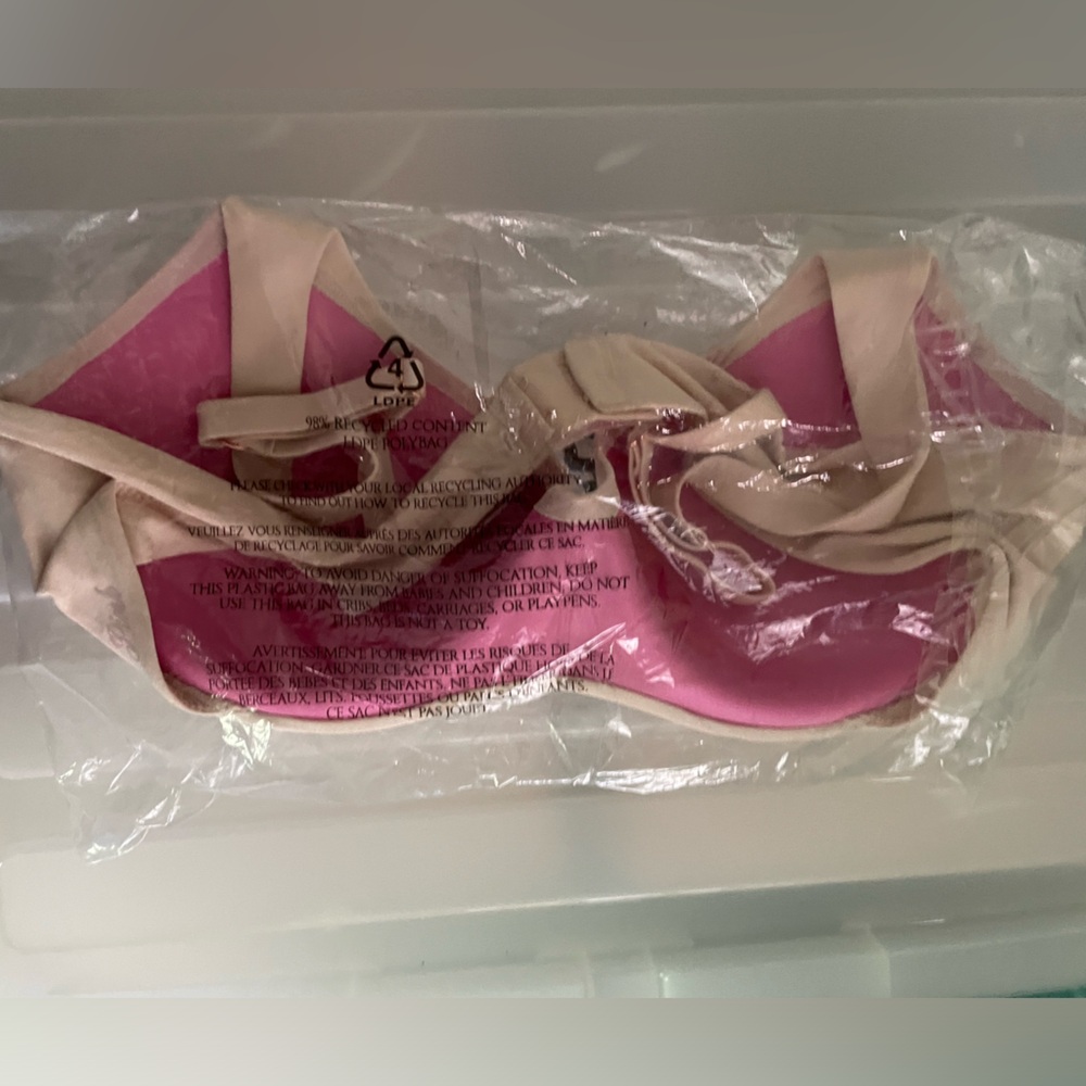 🆕 PINK VICTORIA’S SECRET LOUNGIN' LIGHTLY LINED SCOOP BRALETTE BRA LARGE - Picture 7 of 9